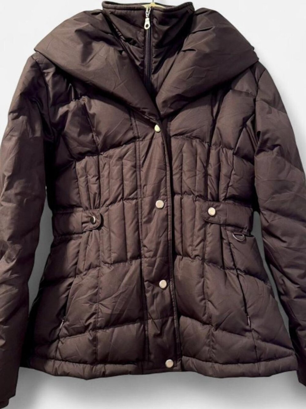 Larry Levine Sport dark brown puffer